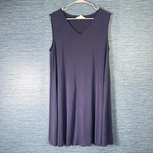 WORKSHOP Republic Clothing Blue Women’s Modal Cotton Sleeveless Dress Size XL